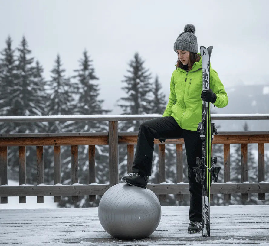 Préparation physique au ski avec Swiss Ball